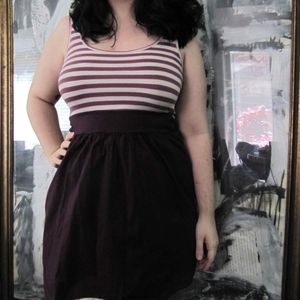 Striped purple dress